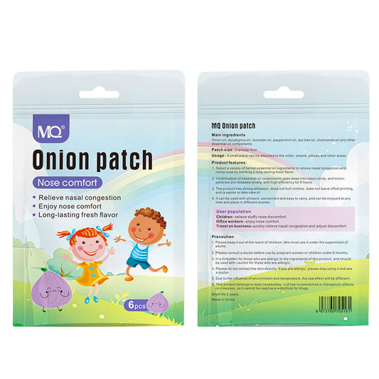 Nose Conjestion Allergic Relief Onion Patch 6 pcs